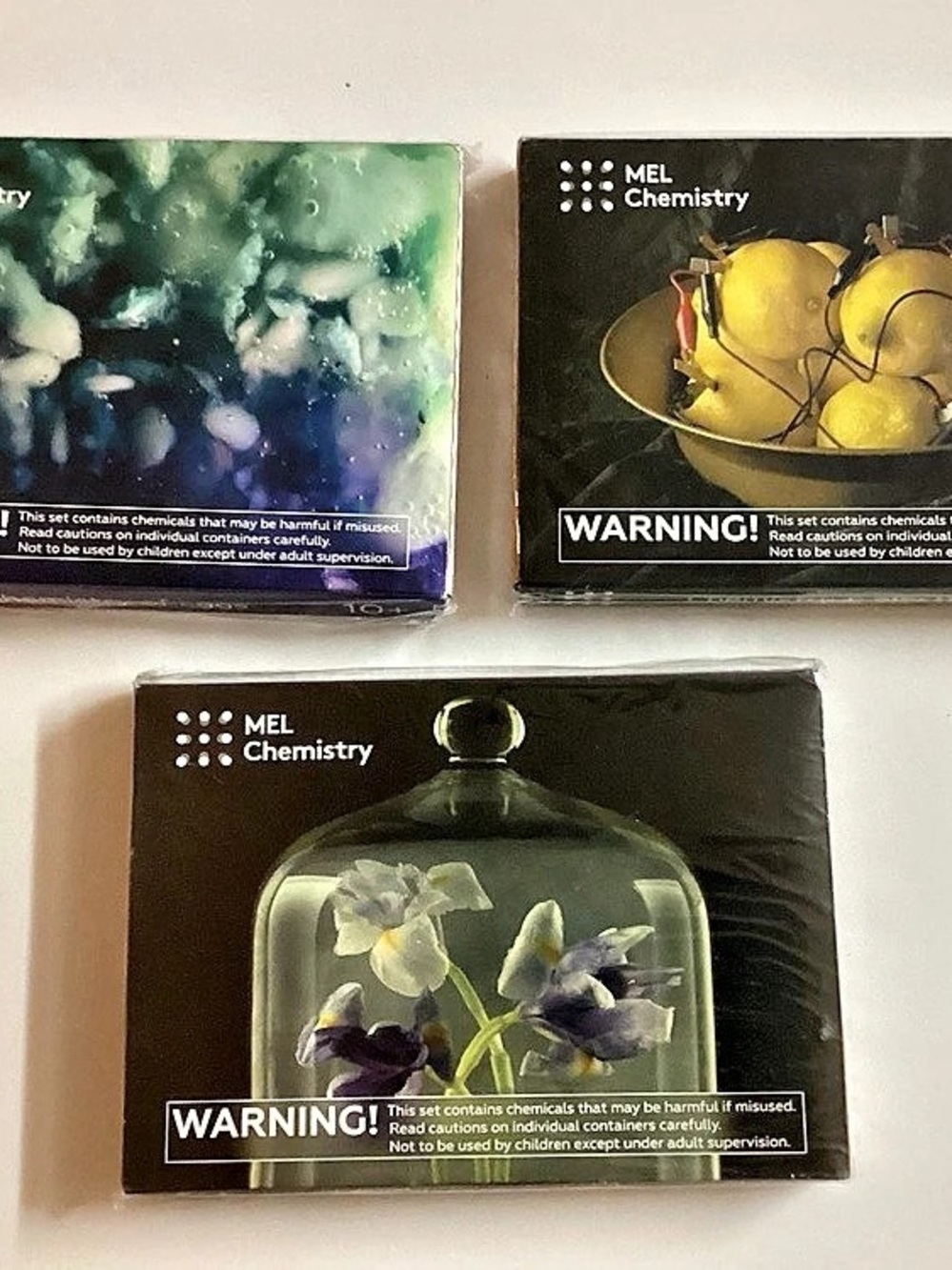 Lot Of 3 Mel Chemistry Kits Home School Science Experiment,eggselectricity,plant